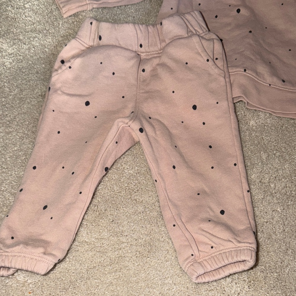 Cat&Jack Pink Polka Dot Baby Outfit 6-9 months - Picture 4 of 5